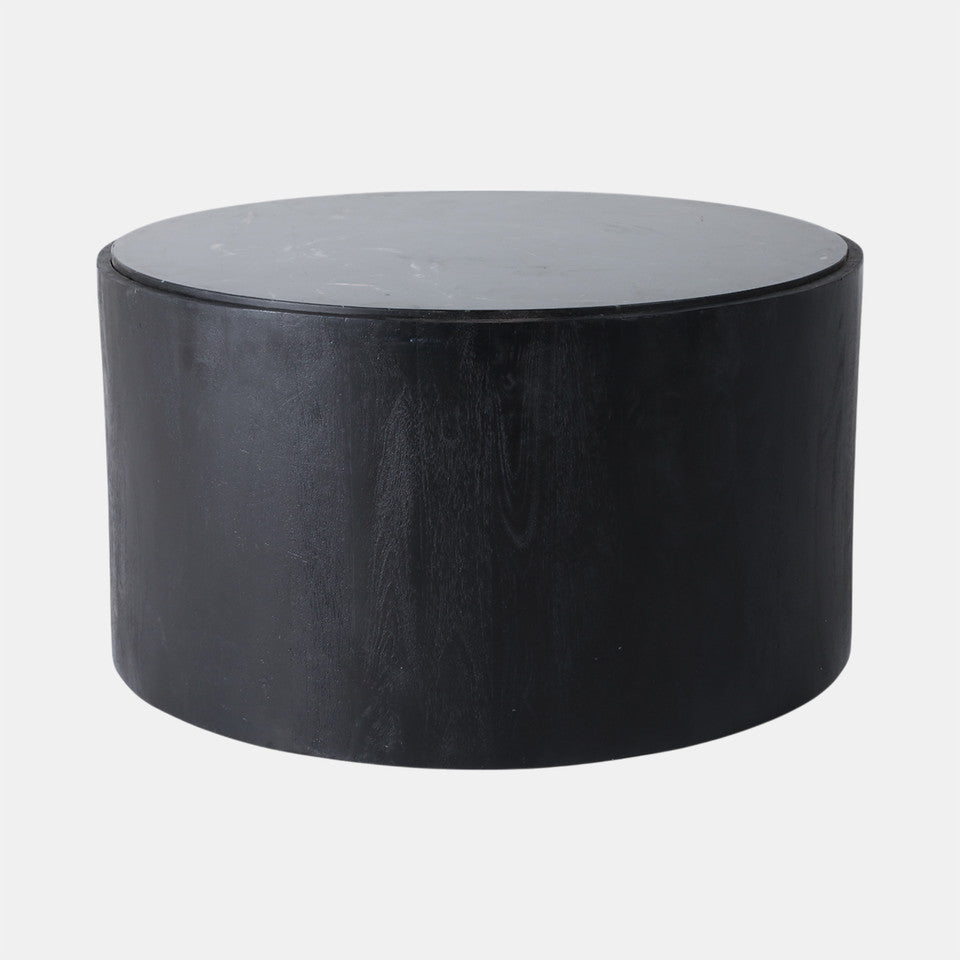 Marble Inlay Round Coffee Table