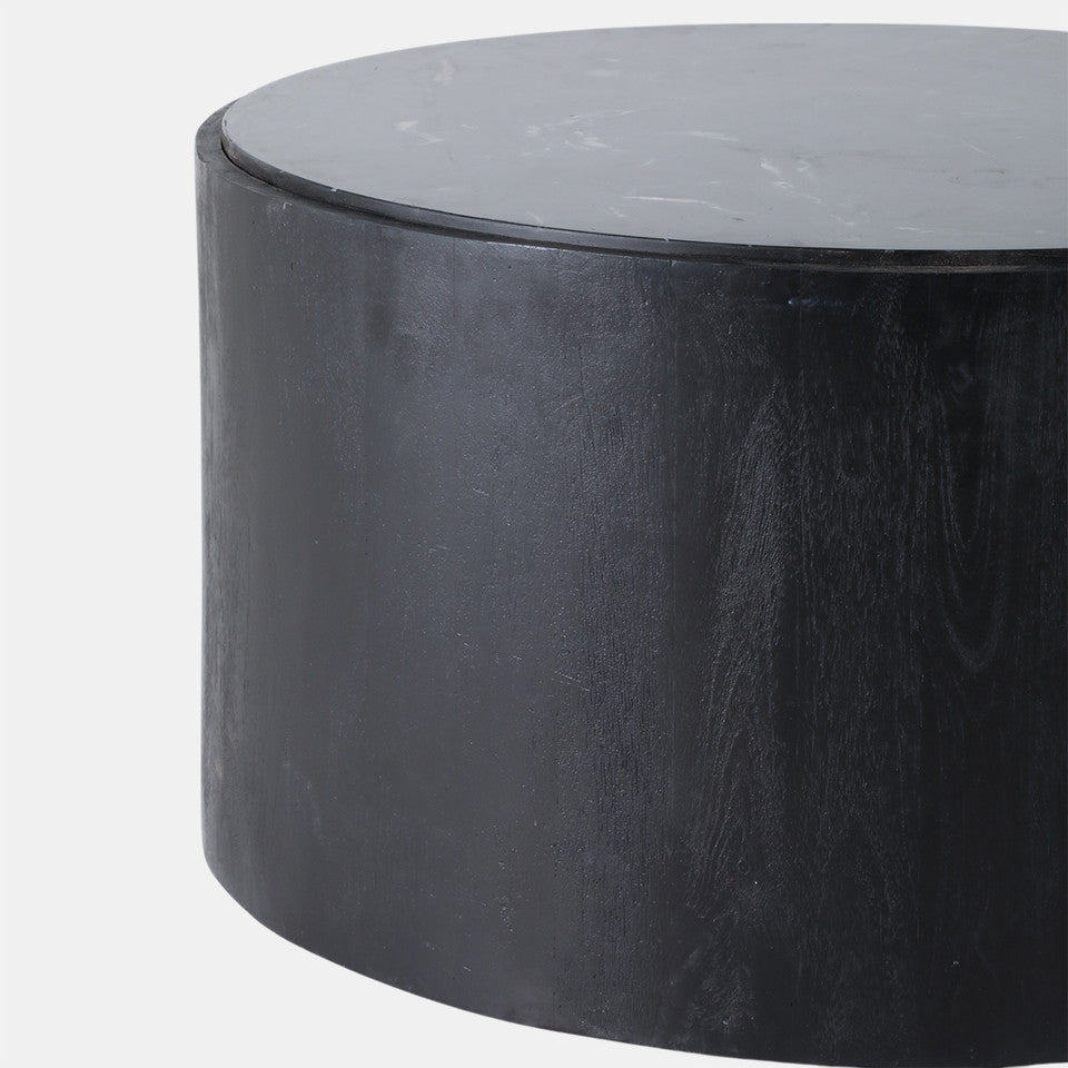 Marble Inlay Round Coffee Table
