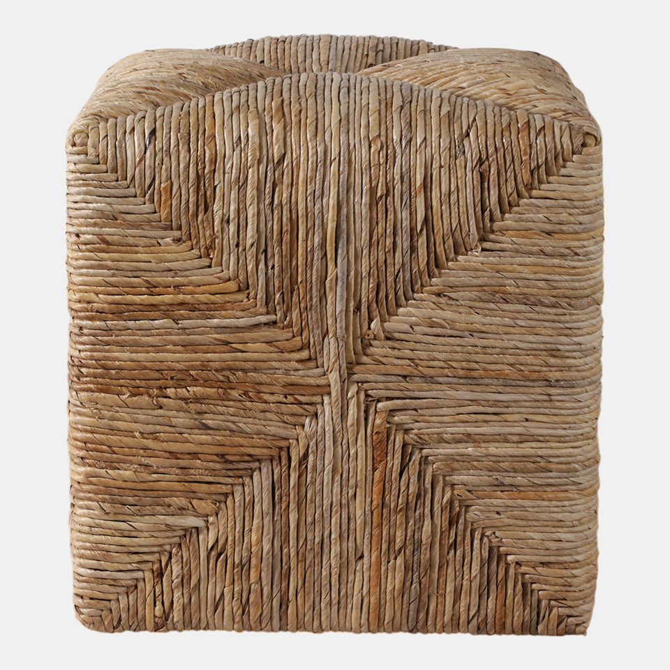 Rattan Square Ottoman