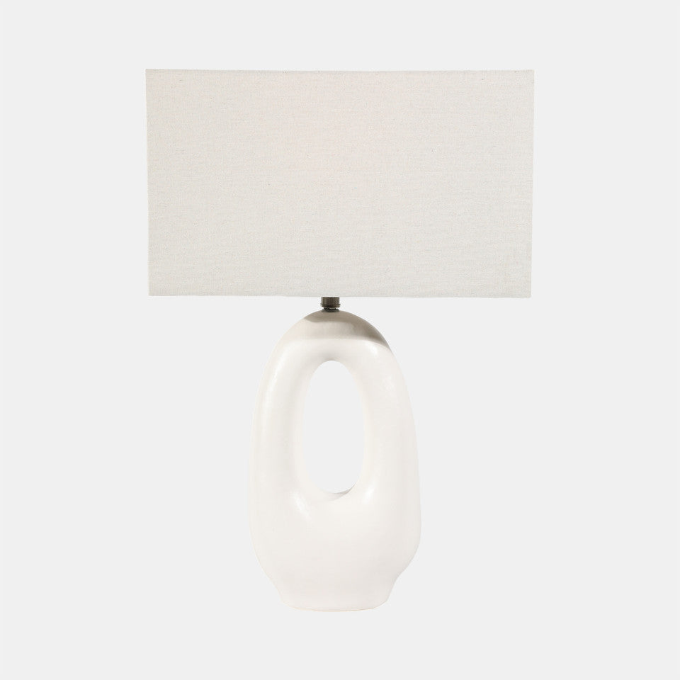 Open Cutout Oval Table Lamp