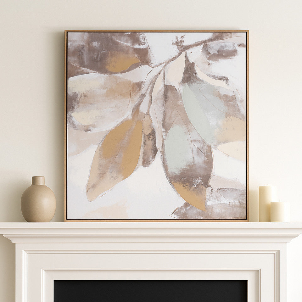 Handpainted Fall Leaves Wall Art