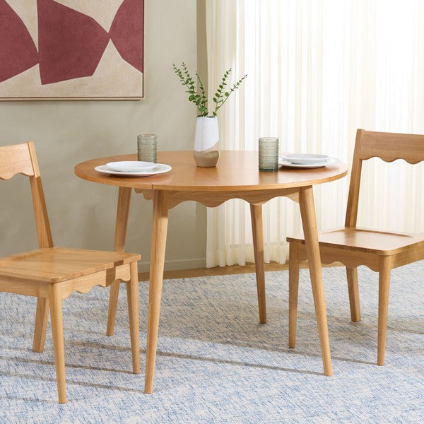 Roma Rnd Drop Leaf Scallop Table