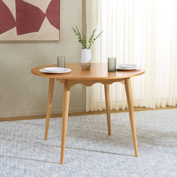 Roma Rnd Drop Leaf Scallop Table