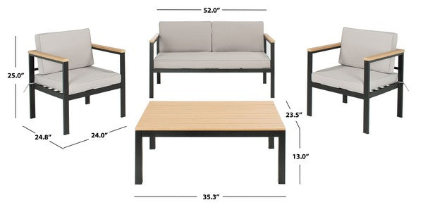 Hendor 4 Pc Living Set